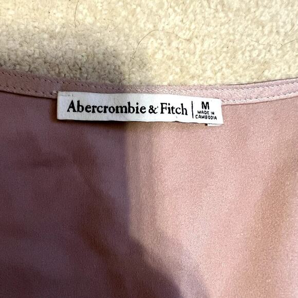 Abercrombie & Fitch Pink Satin Corset Style Top Medium Coquette, Feminine VGUC - Picture 7 of 8